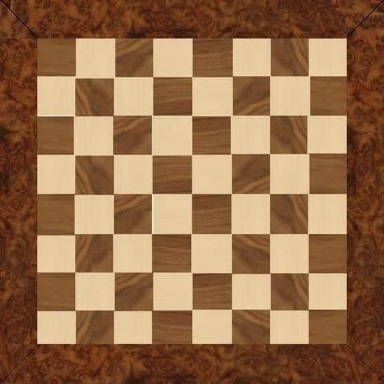 Chess Board With Walnut Burr Surround